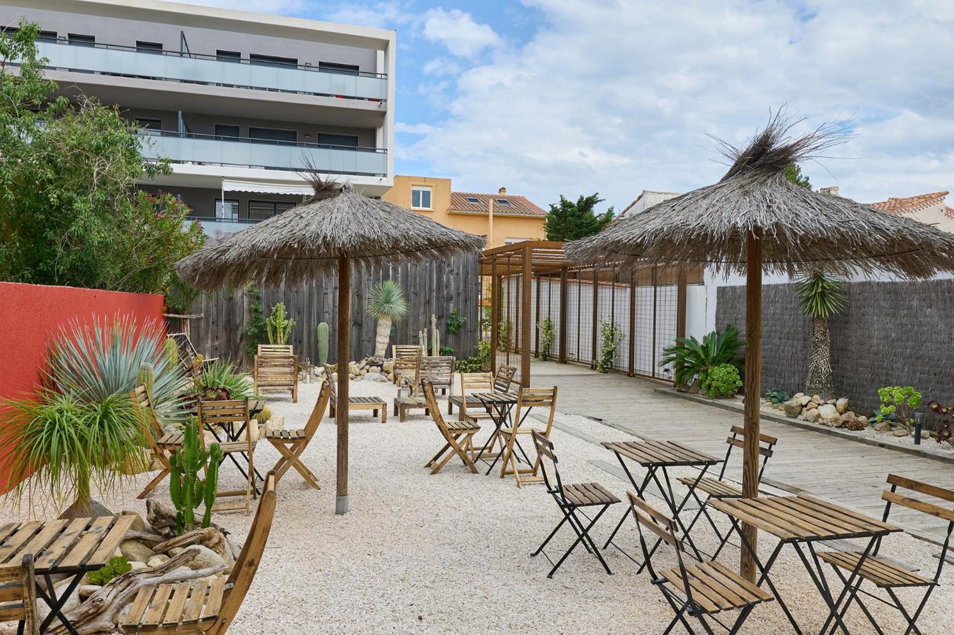 Hotel Les Mimosas Argelès-sur-Mer Exterior foto