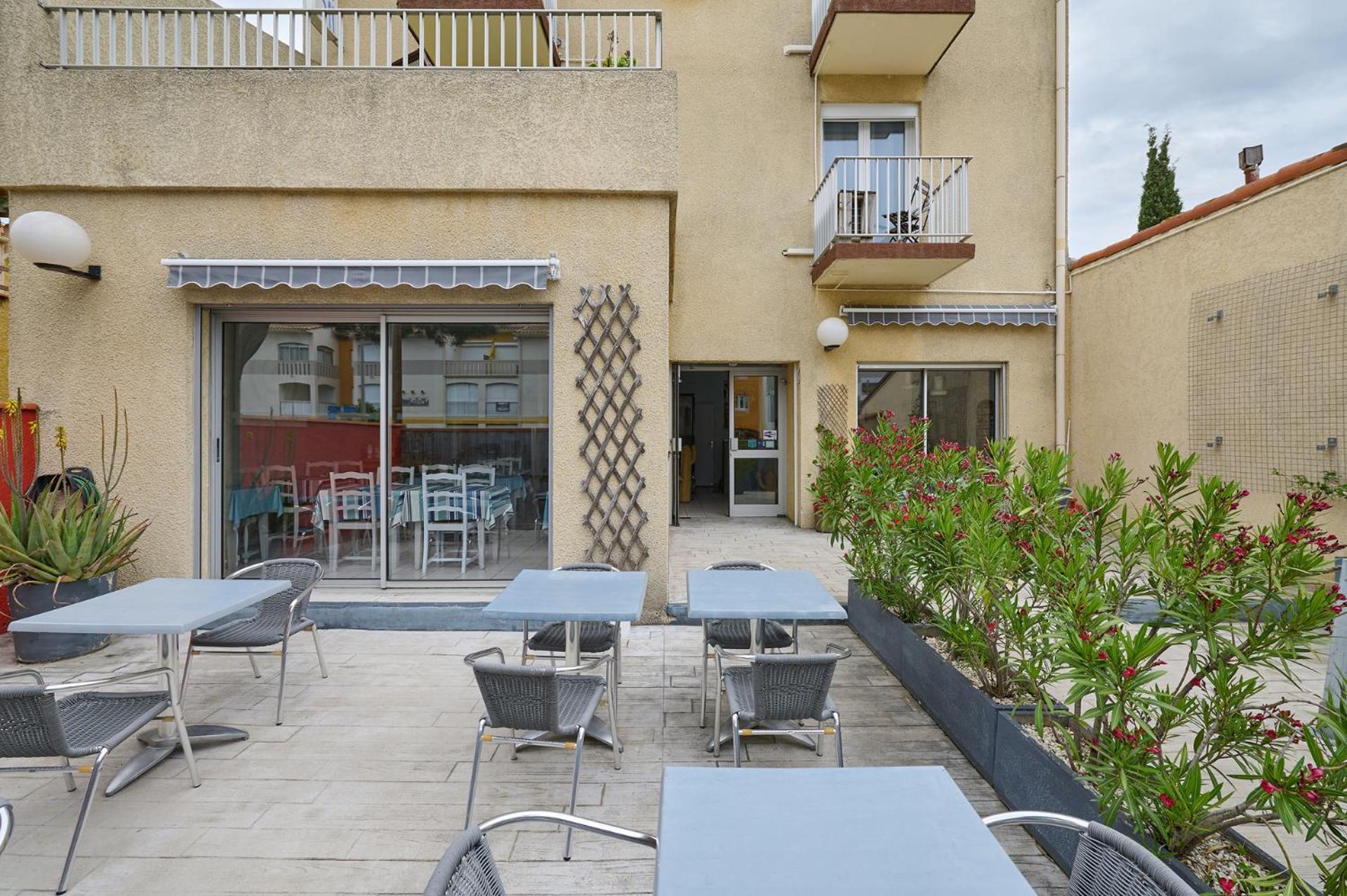 Hotel Les Mimosas Argelès-sur-Mer Exterior foto