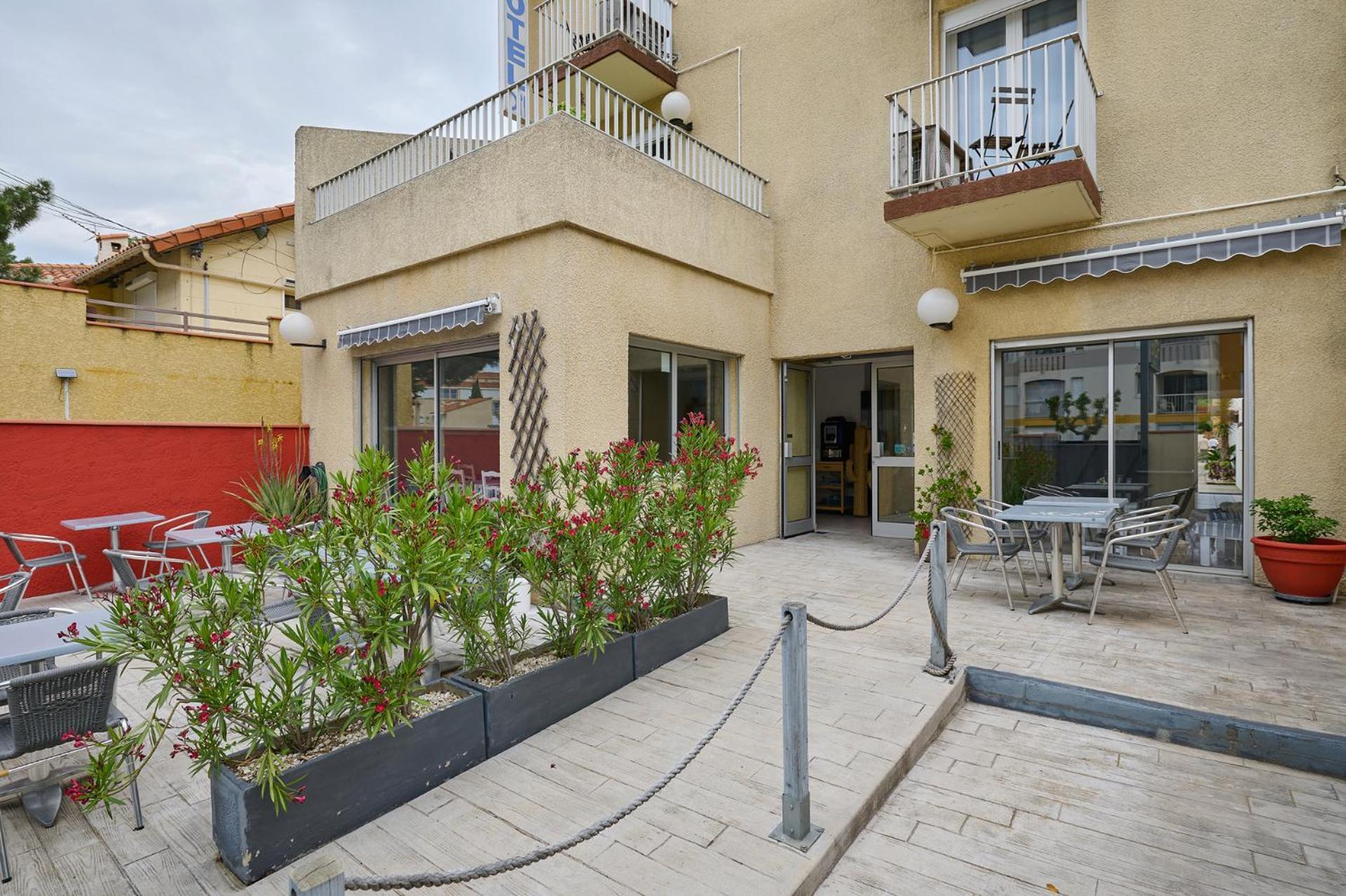Hotel Les Mimosas Argelès-sur-Mer Exterior foto